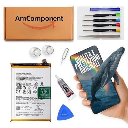 AmComponent - BATTERIA BLPB87 di ricambio per OPPO RENO 13 FS 5G CPH2699 5800 MAH