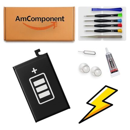 AmComponent - BATTERIA BP4K di ricambio per XIAOMI POCO F5 23049PCD8G 23049PCD8I 4900 MAH | Componente di ricambio con capacità elevata, lunga durata con il dispositivo e zero cicli