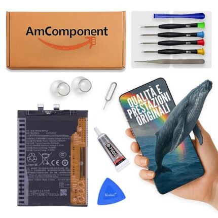 AmComponent - BATTERIA BP52 di ricambio per XIAOMI POCO F6 5G 24069PC21G 24069PC21I 5000MAH