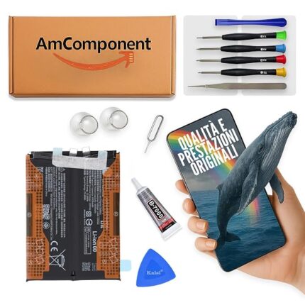 AmComponent - BATTERIA BP59 di ricambio per XIAOMI POCO X7 PRO 5G 2412DPC0AG 2412DPC0AI 6000MAH