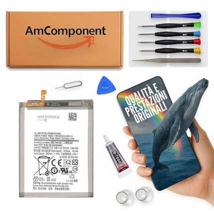 AmComponent - BATTERIA EB-BG985ABY di ricambio per SAMSUNG GALAXY S20 PLUS + 5G SM-SM-G986 G986F 4500 MAH