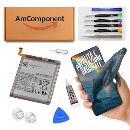 AmComponent - BATTERIA EB-BN970ABU di ricambio per SAMSUNG GALAXY NOTE 10 SM-N970 3500 MAH | Componente di ricambio con capacità elevata, lunga durata con il dispositivo e zero cicli