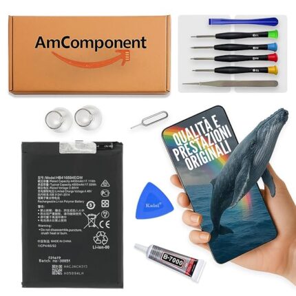 AmComponent - BATTERIA HB416594EGW di ricambio per HONOR 200 LITE LLY-NX1 MAH 4500