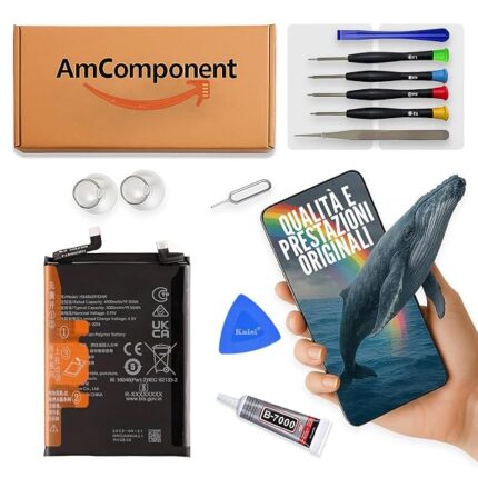 AmComponent - BATTERIA HB486591EHW di ricambio per HONOR 90 5G REA-AN00 REA-NX9 5000 MAH