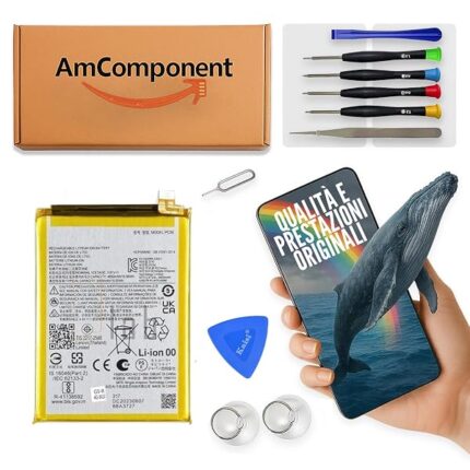 AmComponent - BATTERIA PC50 di ricambio per MOTOROLA MOTO G14 XT2341 / MOTO G54 XT2343 MAH 4850