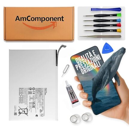 AmComponent - BATTERIA WT-S-W11 di ricambio per SAMSUNG GALAXY TAB A9 PLUS + SM-X210 X215 X218 7040 MAH
