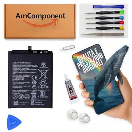 AmComponent - BATTERIA di ricambio di ricambio per HONOR 20 PRO YAL-L41 (HB436486ECW; HB446486ECW) / | Componente di ricambio con capacità elevata, lunga durata con il dispositivo e zero cicli