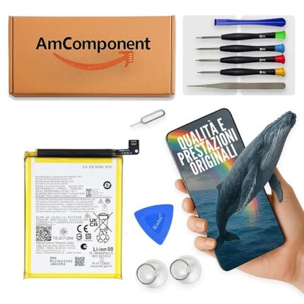 AmComponent - BATTERIA di ricambio di ricambio per MOTOROLA MOTO EDGE 20 LITE XT2139 | Componente di ricambio con capacità elevata, lunga durata con il dispositivo e zero cicli