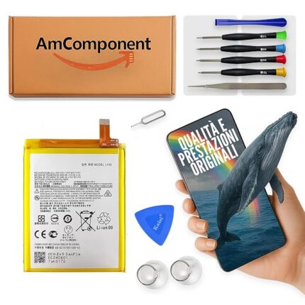 AmComponent - BATTERIA di ricambio di ricambio per MOTOROLA MOTO G60S XT2133 / LK50 | Componente di ricambio con capacità elevata, lunga durata con il dispositivo e zero cicli