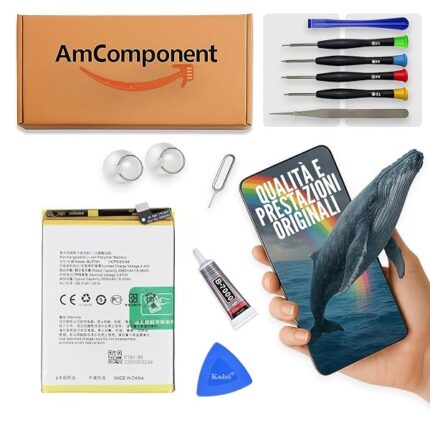 AmComponent - BATTERIA di ricambio di ricambio per OPPO A52 BLP781 CPH2061 CPH2069 CPH5069 qualità | Componente di ricambio con capacità elevata, lunga durata con il dispositivo e zero cicli