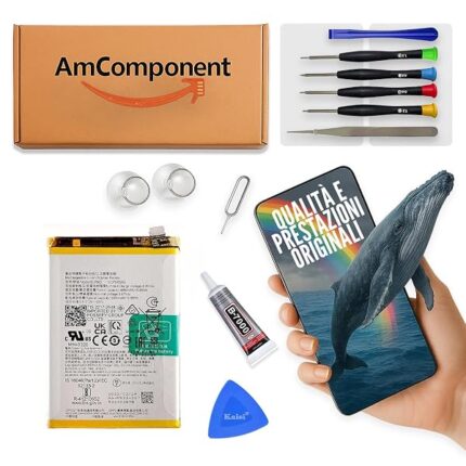 AmComponent - BATTERIA di ricambio di ricambio per OPPO A57 4G CPH2387 BLP923 / qualità | Componente di ricambio con capacità elevata, lunga durata con il dispositivo e zero cicli