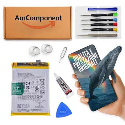 AmComponent - BATTERIA di ricambio di ricambio per OPPO F19 PRO CPH2285 BLP839 / qualità | Componente di ricambio con capacità elevata, lunga durata con il dispositivo e zero cicli