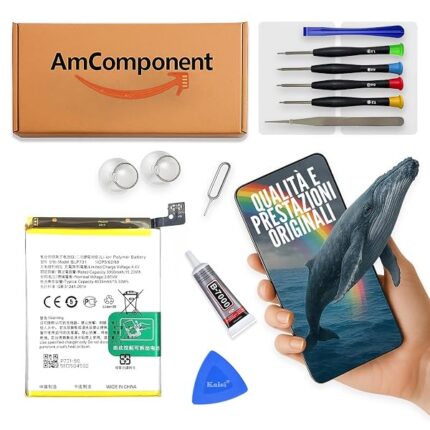 AmComponent - BATTERIA di ricambio di ricambio per REALME 5 PRO RMX1971 BLP731 / qualità | Componente di ricambio con capacità elevata, lunga durata con il dispositivo e zero cicli