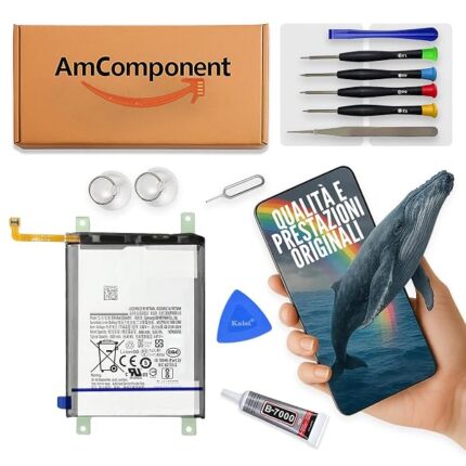 AmComponent - BATTERIA di ricambio di ricambio per SAMSUNG GALAXY A53 5G SM-A536 (EB-BA536ABY; EB-BA336ABY) | Componente di ricambio con capacità elevata, lunga durata con il dispositivo e zero cicli