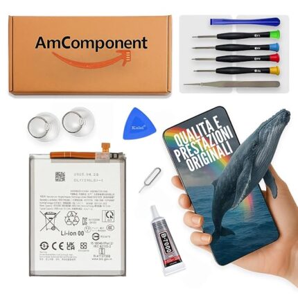 AmComponent - BATTERIA di ricambio di ricambio per SAMSUNG GALAXY A56 SM-A566 EB-BA566ABY PILA | Componente di ricambio con capacità elevata, lunga durata con il dispositivo e zero cicli