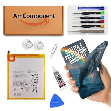 AmComponent - BATTERIA di ricambio di ricambio per SAMSUNG TAB A7 LITE SM-T220 T225 HQ-3565S | Componente di ricambio con capacità elevata, lunga durata con il dispositivo e zero cicli