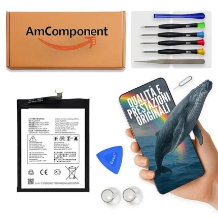 AmComponent - BATTERIA di ricambio di ricambio per TCL PLEX T780H T780B CODICE TLP037A7 | Componente di ricambio con capacità elevata, lunga durata con il dispositivo e zero cicli