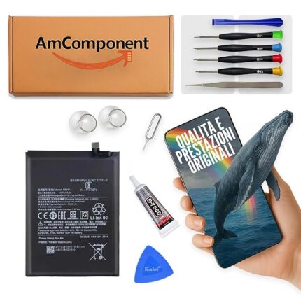 AmComponent - BATTERIA di ricambio di ricambio per XIAOMI MI 11I M2012K11G / POCO F3 M2012K11AG 4520MAH BM4Y | Componente di ricambio con capacità elevata, lunga durata con il dispositivo