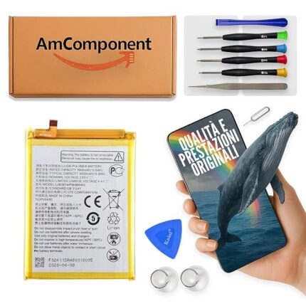 AmComponent - BATTERIA di ricambio di ricambio per ZTE BLADE A71 A7030 / LI3839T44P8H866445 | Componente di ricambio con capacità elevata, lunga durata con il dispositivo e zero cicli