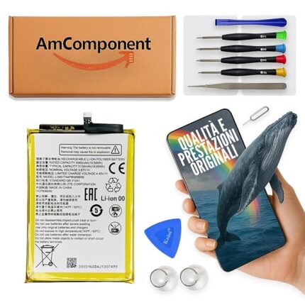 AmComponent - BATTERIA di ricambio di ricambio per ZTE BLADE V40 LI3951T44P8H956656 | Componente di ricambio con capacità elevata, lunga durata con il dispositivo e zero cicli