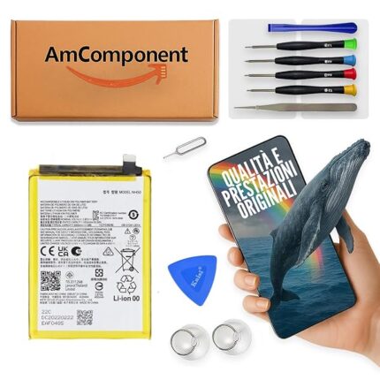 AmComponent - BATTERIA di ricambio per MOTOROLA MOTO E13 XT2345 - NH50 / | Componente di ricambio con capacità elevata, lunga durata con il dispositivo e zero cicli