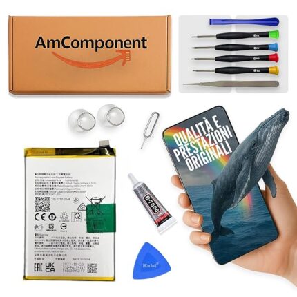 AmComponent - BATTERIA di ricambio per OPPO A79 BLPA19 CPH2557 ricambio | Componente di ricambio con capacità elevata, lunga durata con il dispositivo e zero cicli