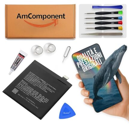 AmComponent - BATTERIA di ricambio per OPPO FIND X BLP671 CPH1871 CPH1875 PAFM00 | Componente di ricambio con capacità elevata, lunga durata con il dispositivo e zero cicli