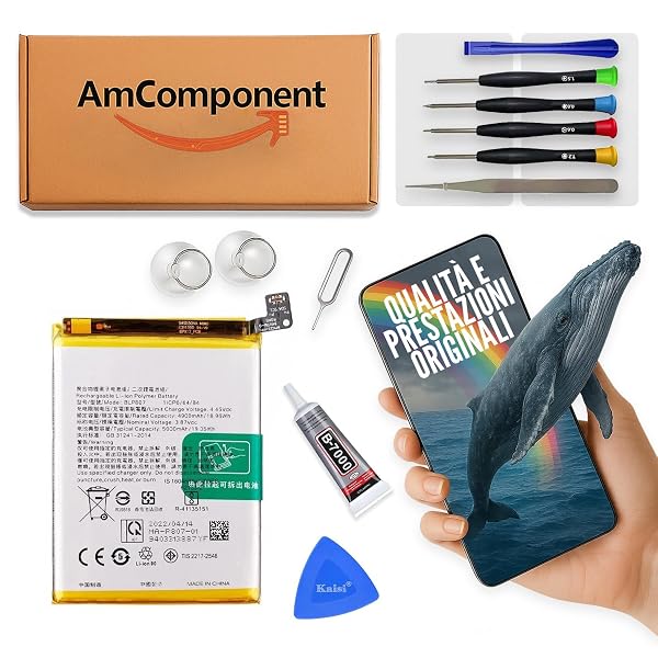 AmComponent-BATTERIA-di-ricambio-per-REALME-7-5G-RMX2111-BLP807-qualita-Componente-di-ricambio-con-capacita-elev-B0FGJ751QX