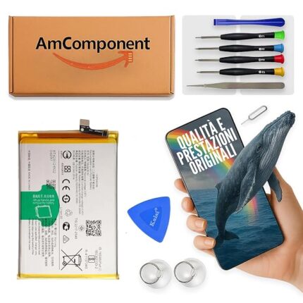 AmComponent - BATTERIA di ricambio per VIVO Y33S 4G V2109 B-S2 50MPX | Componente di ricambio con capacità elevata, lunga durata con il dispositivo e zero cicli