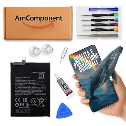 AmComponent - BATTERIA di ricambio per XIAOMI POCO X3 M2007J20CG CI/POCO X3 PRO M2102J20SG M2102J20SI BN57 | Componente di ricambio con capacità elevata, lunga durata con il dispositivo