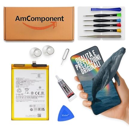 AmComponent - BATTERIA di ricambio per XIAOMI REDMI 13 24040RN64Y BN5T / POCO M6 4G PILA