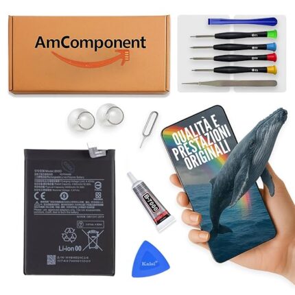 AmComponent - BATTERIA di ricambio per XIAOMI REDMI NOTE 11 4G BN5D 2201117TG 2201117TY PILA