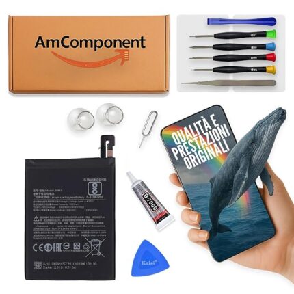 AmComponent - BATTERIA di ricambio per XIAOMI REDMI NOTE 5 MEG7 / REDMI NOTE 5 PRO MEI7S MEI7 BN45 4000MHA | Componente di ricambio con capacità elevata, lunga durata con il dispositivo e zero cicli