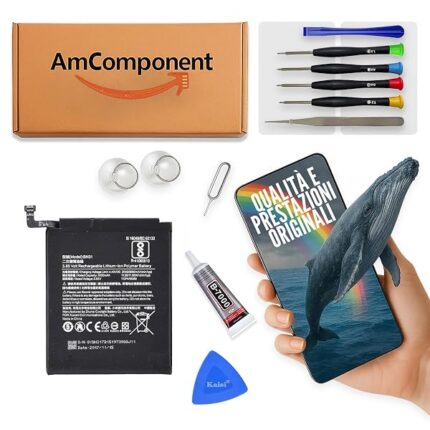 AmComponent - BATTERIA di ricambio per XIAOMI REDMI S2 M1803E6G M1803E6H M1803E6I / REDMI Y2 3080MAH BN31 | Componente di ricambio con capacità elevata, lunga durata con il dispositivo e zero cicli