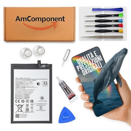 AmComponent - BATTERIA ricambio di ricambio per SAMSUNG GALAXY A06 SM-A065 A066 HQ-7160SS PILA | Componente di ricambio con capacità elevata, lunga durata con il dispositivo e zero cicli