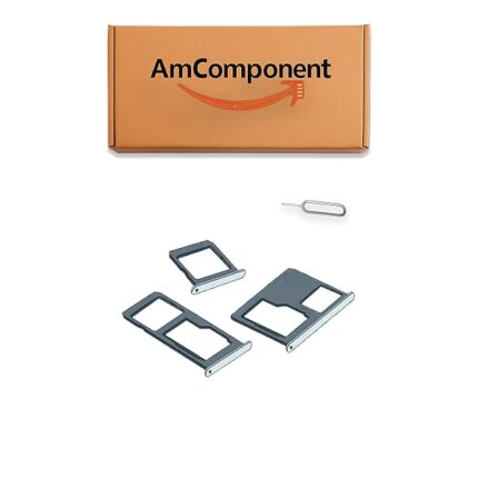 AmComponent - CARRELLO SIM di ricambio per XIAOMI REDMI 7 nero SPORTELLINO SLOT MICRO SD nero M1810F6L e G H i