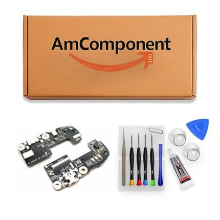 AmComponent - CONNETTORE RICARICA USB MICROFONO DOCK di ricambio per ASUS ZENFONE 2 LASER ZE550ML FLAT FLEX | Componente di ricambio con prestazioni a lunga durata con il dispositivo