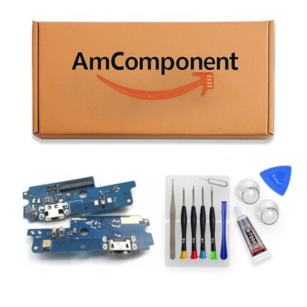 AmComponent - CONNETTORE RICARICA USB MICROFONO DOCK di ricambio per ASUS ZENFONE 4 MAX ZB500TL X00KD FLAT | Componente di ricambio con prestazioni a lunga durata con il dispositivo