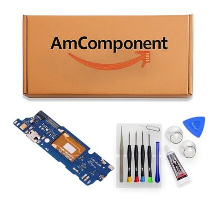 AmComponent - CONNETTORE di RICARICA di ricambio per WIKO VIEW DOCK USB CARICA MICROFONO FLAT FLEX PCB | Componente di ricambio con prestazioni a lunga durata con il dispositivo
