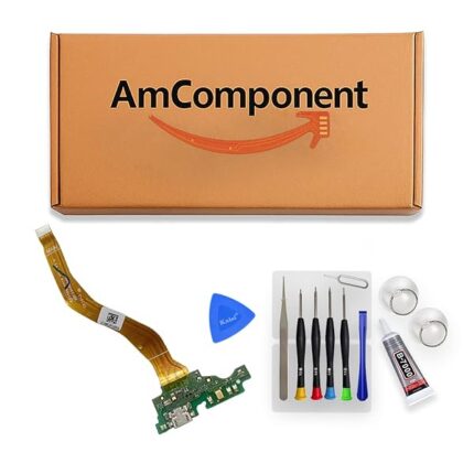 AmComponent - DOCK di ricambio per ALCATEL 1X (2019) 5008 CONNETTORE CARICA RICARICA MICROFONO USB FLAT FLEX | Componente di ricambio con prestazioni a lunga durata con il dispositivo