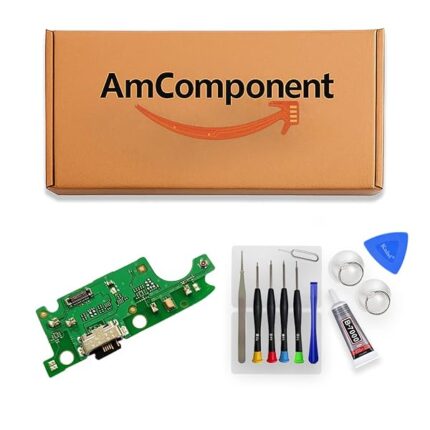 AmComponent - DOCK di ricambio per ALCATEL 3X 2019 OT-5048 CONNETTORE CARICA RICARICA USB MICROFONO | Componente di ricambio con prestazioni a lunga durata con il dispositivo
