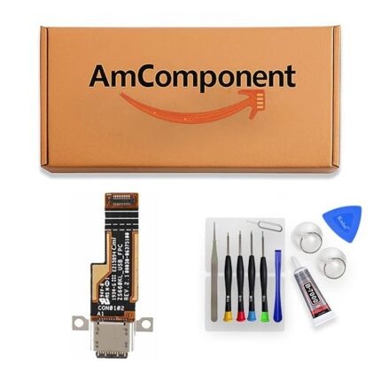 AmComponent - DOCK di ricambio per ASUS ROG PHONE 2 ZS660KL CONNETTORE MICROFONO CARICA RICARICA FLAT FLEX | Componente di ricambio con prestazioni a lunga durata con il dispositivo