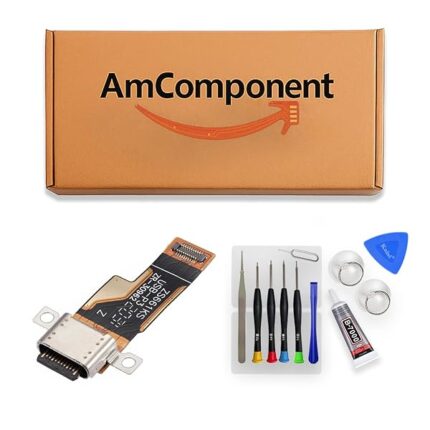 AmComponent - DOCK di ricambio per ASUS ROG PHONE 3 ZS661KS CONNETTORE MICROFONO CARICA RICARICA FLAT FLEX | Componente di ricambio con prestazioni a lunga durata con il dispositivo