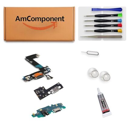 AmComponent - DOCK di ricambio per HONOR 8S KSE- KSA- CONNETTORE CARICA RICARICA MICROFONO FLAT FLEX ricambio | Componente di ricambio con prestazioni a lunga durata con il dispositivo