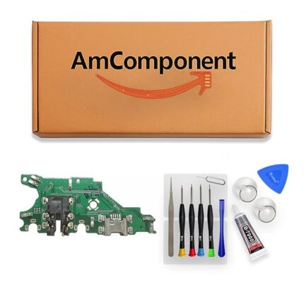 AmComponent - DOCK di ricambio per HUAWEI P SMART PLUS INE-LX1 CONNETTORE CARICA RICARICA USB MICROFONO | Componente di ricambio con prestazioni a lunga durata con il dispositivo