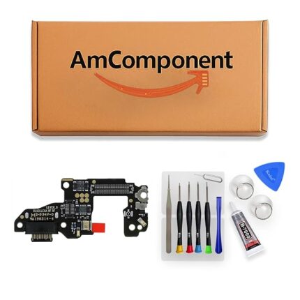AmComponent - DOCK di ricambio per HUAWEI P30 ELE-L29 ELE-L09 CONNETTORE CARICA RICARICA USB MICROFONO | Componente di ricambio con prestazioni a lunga durata con il dispositivo