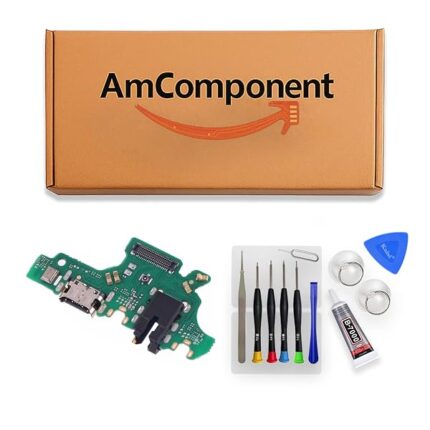 AmComponent - DOCK di ricambio per HUAWEI P30 LITE MAR-LX1M LX1A LX2J CONNETTORE CARICA RICARICA USB MICROFONO | Componente di ricambio con prestazioni a lunga durata con il dispositivo