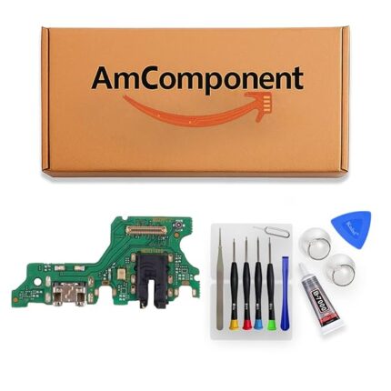 AmComponent - DOCK di ricambio per (HUAWEI P40 LITE E) ART-L28 ART-L29 CONNETTORE CARICA RICARICA USB MICROFONO | Componente di ricambio con prestazioni a lunga durata con il dispositivo