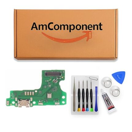 AmComponent - DOCK di ricambio per HUAWEI Y6 2019 MRD-LX1 MRD-LX2 FLAT CONNETTORE CARICA RICARICA MICRO USB | Componente di ricambio con prestazioni a lunga durata con il dispositivo