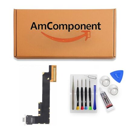 AmComponent - DOCK di ricambio per IPAD AIR 4 A2316 A2324 A2325 silver CONNETTORE CARICA RICARICA USB FLAT | Componente di ricambio con prestazioni a lunga durata con il dispositivo